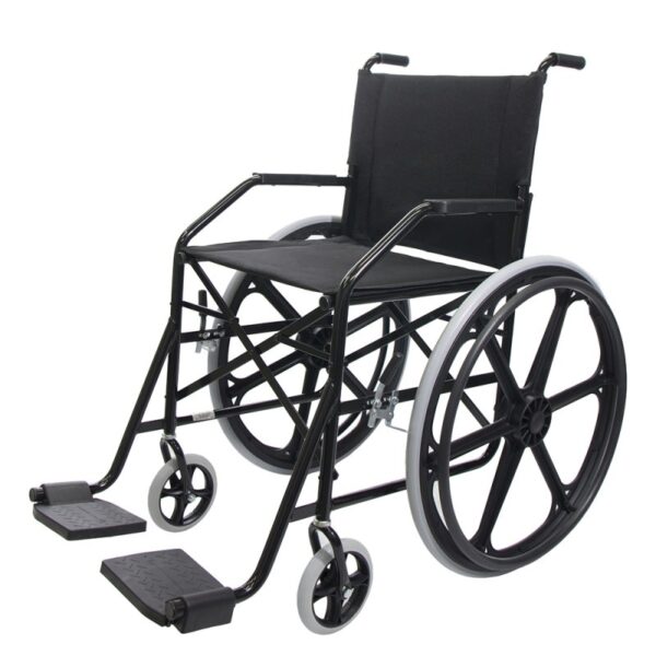 CADEIRA DE RODAS 1011 PRETO COURVIN L45 C/PNEU 100KG