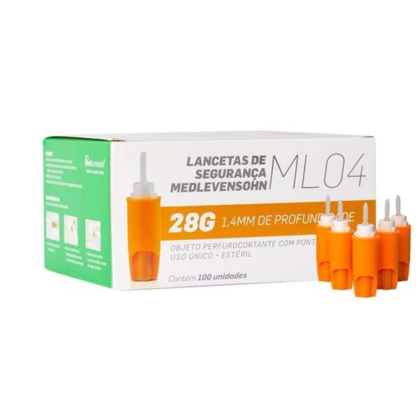 LANCETA DE SEGURANCA 28G CX/100